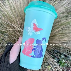 🦋NEW💚Starbucks 2022 Easter Mint Bunny & Butterflies Grande Reusable Hot Cup